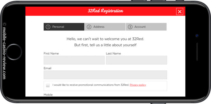 Mobile Casino Review - 32Red Mobile Casino - Easy Registration