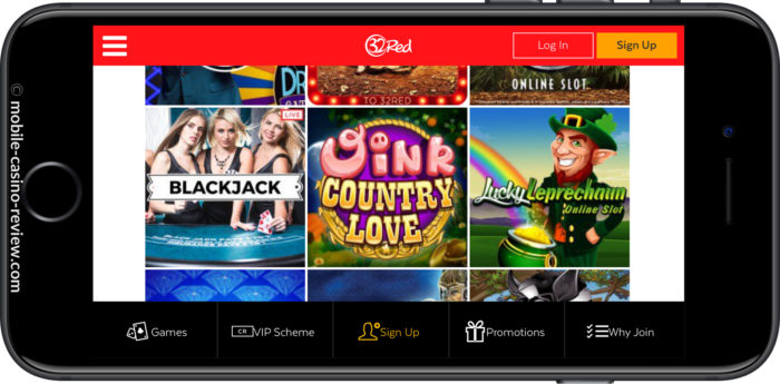 Mobile Casino Review - 32Red Mobile Casino - Game Selection