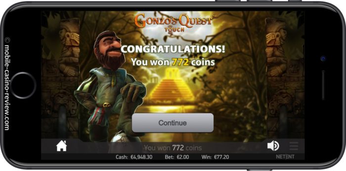MobileCasinoReview_GonzosQuest_Slot_FreeSpinWin