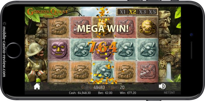 MobileCasinoReview_GonzosQuest_Slot_MegaWin