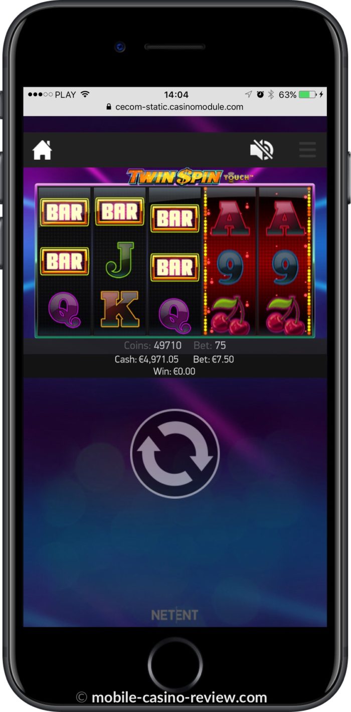 Twin Spin Slot - Mobile Vertical Mode