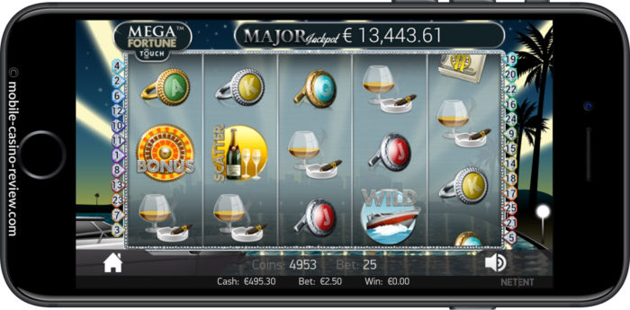 MobleCasinoReview - Mega Fortune Touch Slot _ Main Screen Horizontal