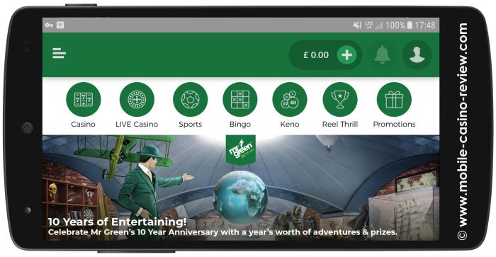 Mobile-Casino-Review_MrGreen_MobileRoulette_Lobby
