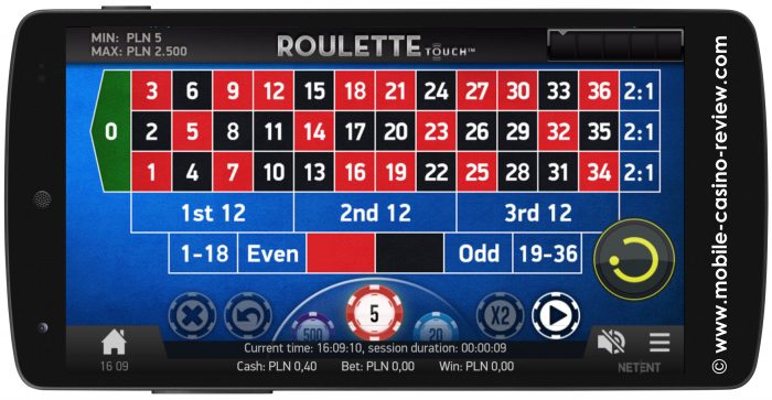 Mobile Roulette at Casino Energy